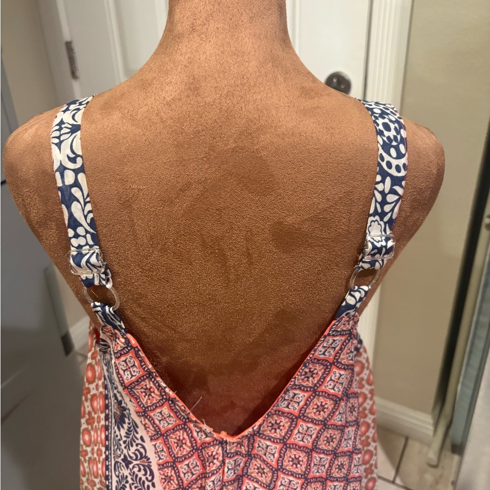 Magic Asymmetrical Patchwork Dress - Orange And P… - image 4